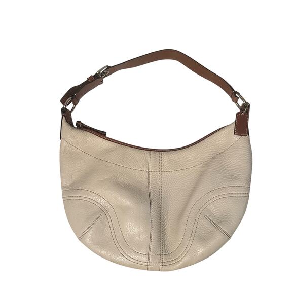Vintage Coach Cream Shoulder Bag - Picture 1 of 7
